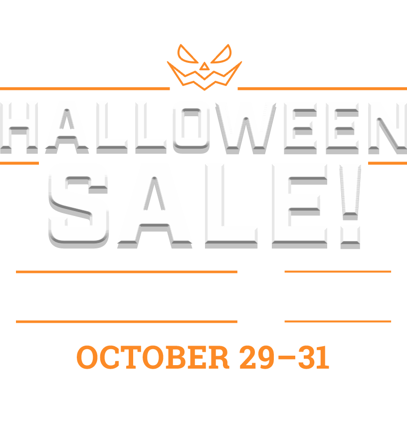 Halloween sale text